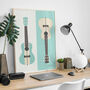 Ukulele Print | Musical Instrument Poster, thumbnail 8 of 8