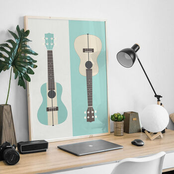 Ukulele Print | Musical Instrument Poster, 8 of 8