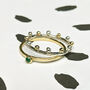 Silver And Gold Crown Ring : Bobble And Twinkle, thumbnail 2 of 4