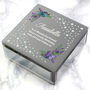 Floral Butterfly Personalised Trinket Box, thumbnail 3 of 8