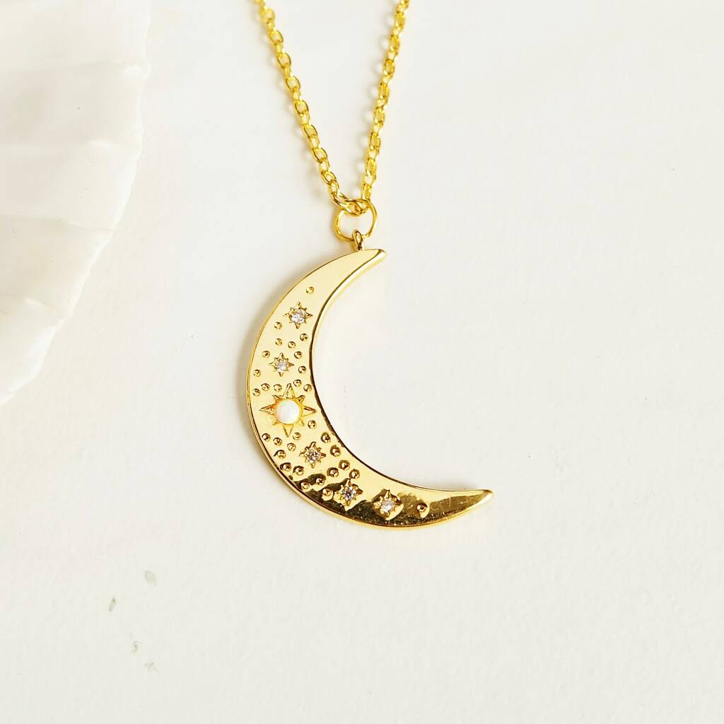Moon Charm Necklace main image 0