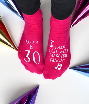 Personalised Women's Birthday Socks, 3 of 3