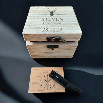 Personalised Wooden Chronograph Watch, 5 of 12