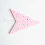Pink Star Lampshade With Multi Coloured Design, thumbnail 5 of 5
