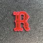 Letter R Alphabet Iron On Patch, thumbnail 1 of 4