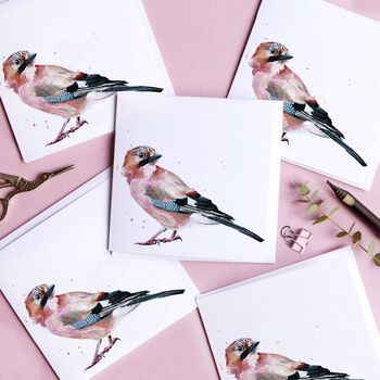 Inky Jay Blank Greeting Card, 2 of 2