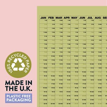 2027 Year Wall Planner | Portrait | Matcha, 2 of 4