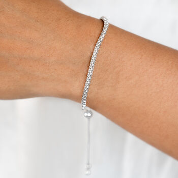 Personalised Sterling Silver Rope Slide Bracelet, 2 of 6