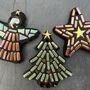 Make Your Own Set Of Three Hanging Christmas Mosaics, thumbnail 7 of 10