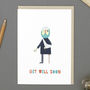 'Get Well Soon' Pirate Card, thumbnail 3 of 3