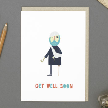 'Get Well Soon' Pirate Card, 3 of 3