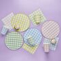 Pastel Gingham Party Cups, thumbnail 6 of 9