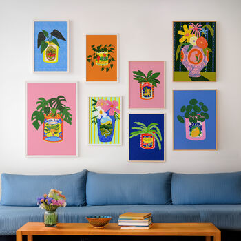 Begonia Plant And Vintage Can Art Print, 2 of 2