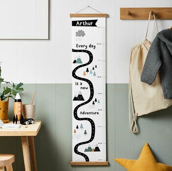 Personalised Road Adventures Height Chart, 4 of 4