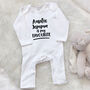 My Auntie Is My Favourite Personalised Babygrow, thumbnail 7 of 11