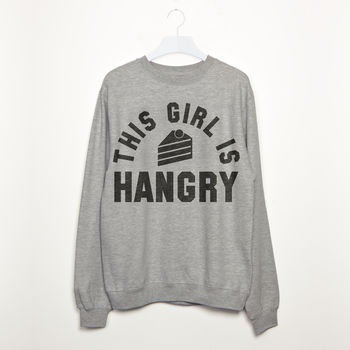 This Girl Is Hangry Women’s Slogan Sweatshirt, 3 of 3