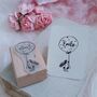 Personalised Girls Rubber Stamp Name Crafting Gifts, thumbnail 3 of 3