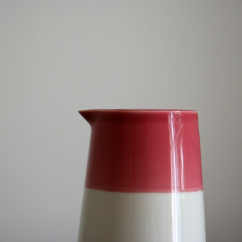 Ceramic Jug Vase Pink Daisies, 2 of 2