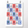 England Women Squad Lionesses 2025 Poster, thumbnail 2 of 6