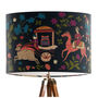 Procession On Charcoal Lampshade, thumbnail 6 of 8