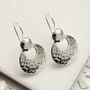 Sterling Silver Eclipse Earrings, thumbnail 1 of 7