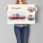 Personalised Car Poster, thumbnail 1 of 4