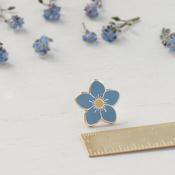 Forget Me Not Flower Enamel Pin, 7 of 11