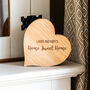 Personalised Home Sweet Home Oak Heart Gift, thumbnail 3 of 5