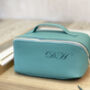 Monogrammed Faux Leather Cosmetic Bag, thumbnail 3 of 3