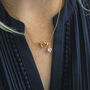 Friendship Knot Necklace With Heart Birthstone, thumbnail 2 of 9