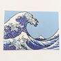 Hokusai The Great Wave Mini Print, Japan Art Print, thumbnail 1 of 3