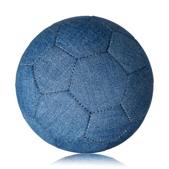 Personalised Denim Football Ball 32 Panel Jeans Ball, 4 of 5