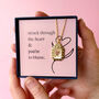 Love Struck Pearl Heart Pendant On Gold Filled Chain, thumbnail 2 of 9