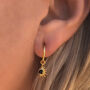 Total Eclipse Gemstone Hoops Gold Plated, thumbnail 4 of 8