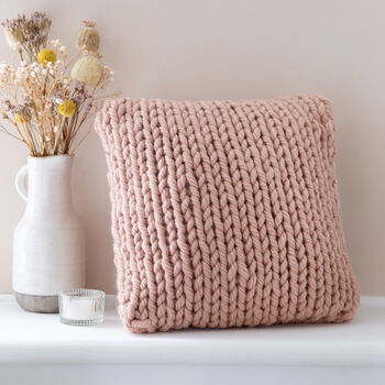 Cuddle Up Cushion Beginner Knitting Kit, 2 of 11