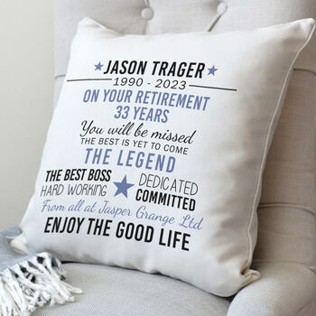 Personalised Retirement Cushion, 4 of 7