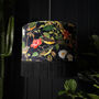 Shadow Caller Lampshade With Gold Lining And Fringing, thumbnail 5 of 11