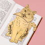 William Shakespurr Metal Cat Bookmark, thumbnail 1 of 8