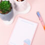 Cute Ice Cream Pink A6 Lined Memo Notepad, thumbnail 2 of 3