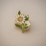 Daisy Flower Enamel Pin Badge, thumbnail 5 of 10