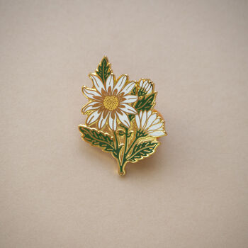 Daisy Flower Enamel Pin Badge, 5 of 10
