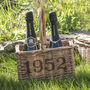 Personalised Special Date Wicker Bottle Carrier, thumbnail 6 of 8