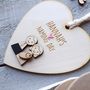 Personalised Naming Day, Christening Or Baptism Heart, thumbnail 4 of 7