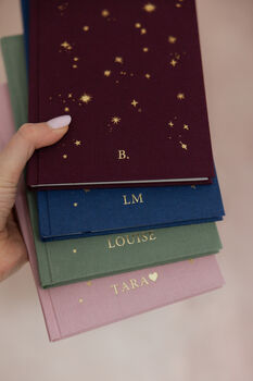 Starry Lined Notebook/ Personalised Notebook/Gift, 10 of 10