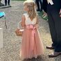 Satin And Tulle Flower Girl Dress Child 30+ Colours, thumbnail 2 of 7