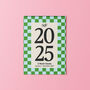 2025 Checkerboard Calendar Blue, thumbnail 1 of 4