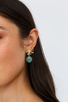 Elegant Semi Precious Stone Drop Earrings, 4 of 9
