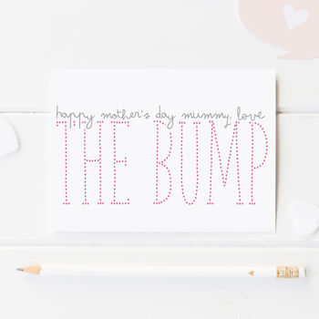 'Happy Mother's Day From The Bump' Card, 2 of 2