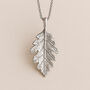 Personalised Sterling Silver Oak Leaf Necklace, thumbnail 1 of 12