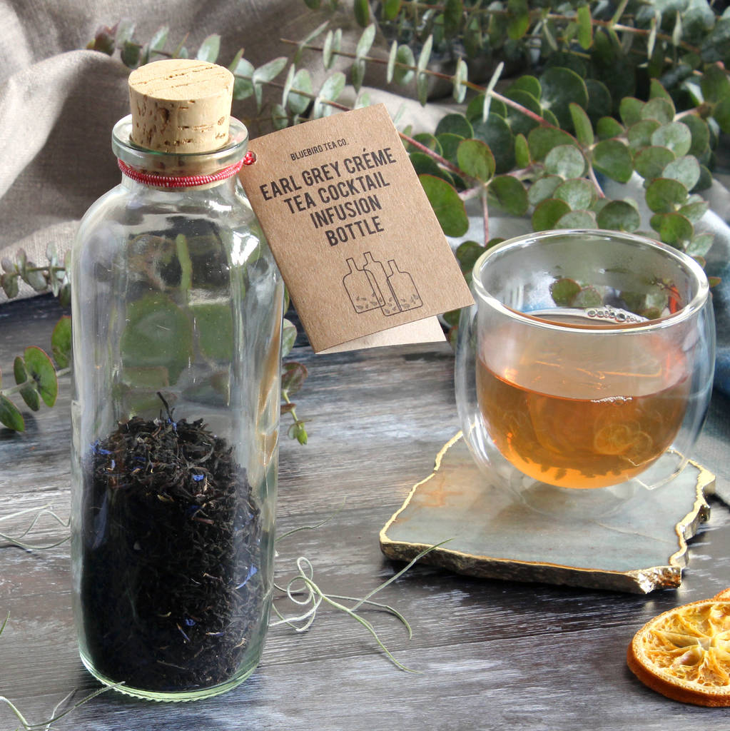 infuse your own earl grey gin kit by bluebird tea co